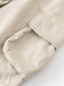 mini bala Tween Boys Children's Pants Stretched  Soft Textured Breathable Work Long Pants - Khaki - View 8