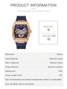 Guess Phoenix | 男士手表模拟石英表嘻哈风格复古男士手表带硅胶表带，金色表盘 GW0202G4 - 金色 - 查看 7