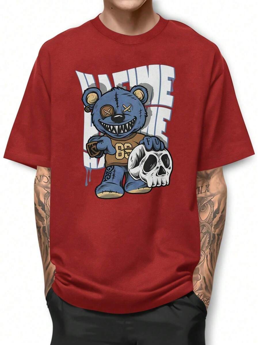 Men T-Shirts - 紅色 - 查看 1