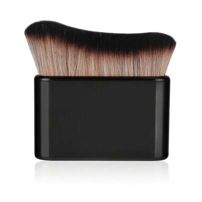 自晒黑刷，柔软身体化妆刷，便携式自晒黑刷，自晒黑面部刷，适用于身体和腿部化妆（黑色），粉底刷，遮瑕刷，腮红刷，修容刷，腮红刷，古铜粉刷，散粉刷，粉底刷，腮红刷