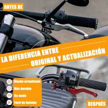 FELIN Hydraulic Cylinder Brake Clutch Pump, 1 Pair Motorcycle Aluminum Levers, Universal 22mm CNC Brake Handle And Drum Clutch - 金色 - 查看 5