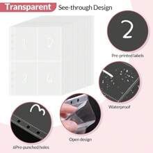 Carpeta para el reto de ahorro de 100 sobres, 1 carpeta presupuestaria, libro de reto de ahorro, cuaderno de reto de ahorro, organizador de dinero, libro planificador presupuestario para una mejor planificación del presupuesto - Rosa - Ver 5