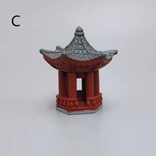 1入迷你景觀模擬假山水亭橋中式裝飾，適用於園藝、水族箱或盆栽裝飾 - 彩色 - 查看 15