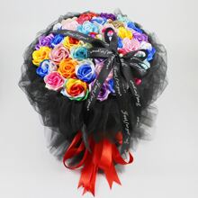 1 rollo de cinta de raso de 4 cm de ancho para accesorios de flor artificial, corbatín, envoltura de regalos y decoración de repostería. Banda de cinta para hacer accesorios de ramo para bodas, decoración de pasteles, hacer flores de rosa de bricolaje, envoltura de regalos, fiesta de bodas, día de las madres, envoltura de bouquet floral de San Valentín