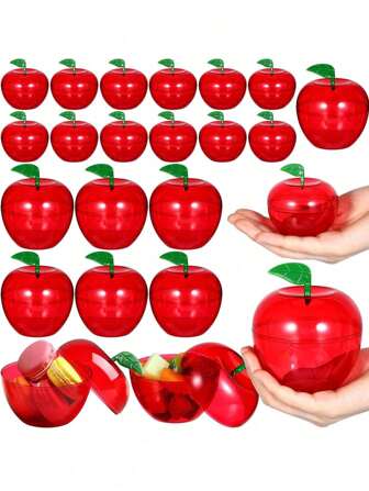10 pezzi Contenitori a forma di mela, scatole per caramelle, regali per insegnanti, scatole per spuntino per il ritorno a scuola, decorazioni a forma di mela per feste di compleanno, adatte per vacanze, Natale, matrimoni, compleanni, feste di laurea, San Valentino, Festa della Mamma, Capodanno, Ringraziamento, Festa degli Insegnanti