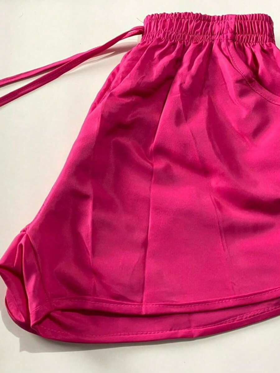 Women Shorts - Pink - View 1