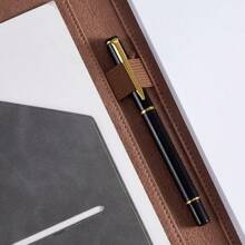 A4 Business Leather Document Folder Manager Portfolio For Contract And Receipt Management,Back To School,School Supplies