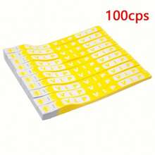 100 piezas Pulseras de neón VIP a prueba de agua para eventos, pulseras de papel VIP, pulseras VIP, pulseras ligeras para fiestas, clubes, parques, conciertos y festivales - Multicolor - Ver 11