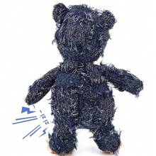 1 件可爱毛绒流浪熊猫或狗玩偶，柔软填充动物毛绒玩偶，可咀嚼玩偶，有现货 - 彩色 - 查看 3