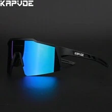 KAPVOE 骑行眼镜、运动装备、男士山地车眼镜、女士户外公路骑行眼镜、钓鱼眼镜、跑步眼镜、时尚、露营、旅行配件 - 彩色 - 查看 11