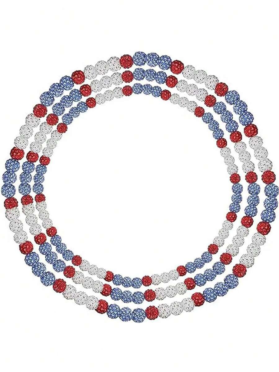 1 件棒球项链，适合男孩，冰系列项链，棒球手风格水钻球形项链，适合棒球队情人节