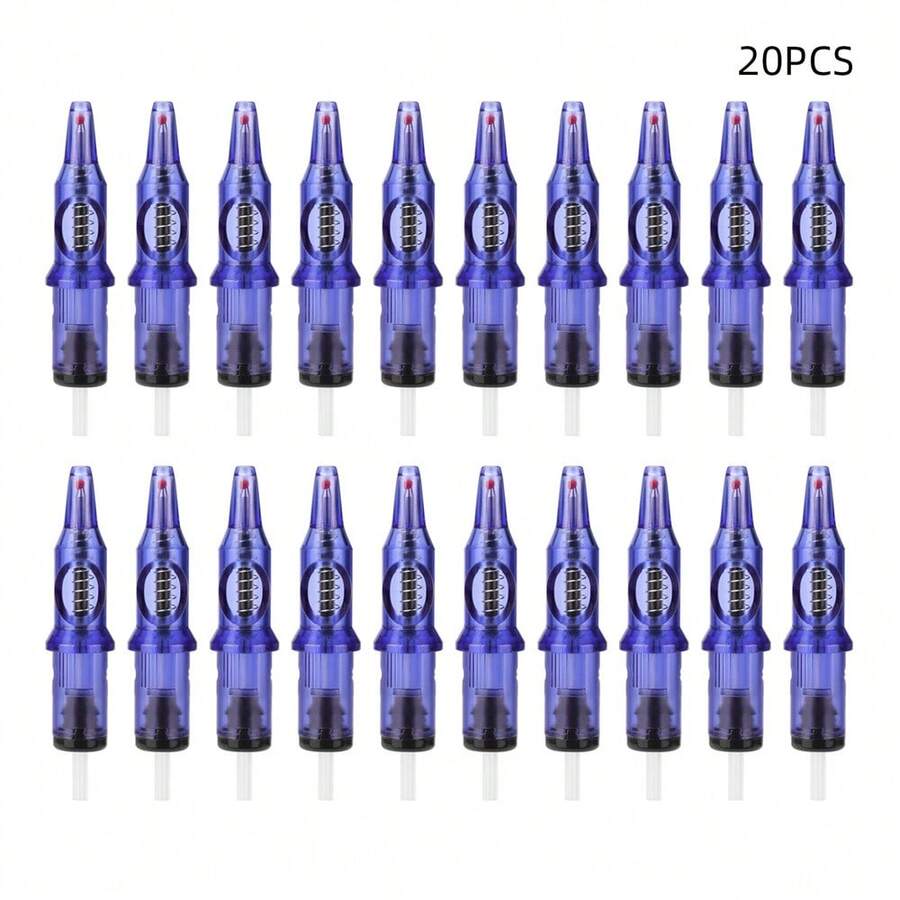 20 Tattoo Needle Ballpoint Pens,5Color Dot Ink, 0.5mm Refill Ink
