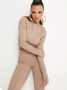 Women Two-Piece Outfits - Màu be - Xem 3