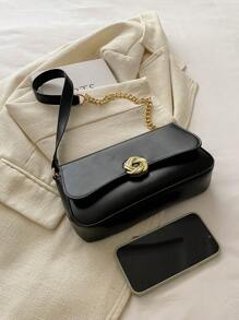 2024 新款女士腋下包，小巧独特的设计，百搭斜挎包，风格精致，单肩包和手提包，夏季系列 - 黑色 - 查看 5