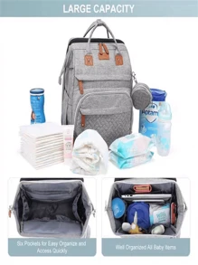 Original Waterproof Maternity Bag Backpack Bottle Holder Diaper Girl Boy - aleatorio - Ver 7