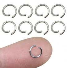 500pcs 3/4/5/6/7/8mm Stainless Steel Open Jump Rings O Rings Double Loops Jewelry Split Rings For Earring Bracelet Necklace Pendant Jewelry Keychain DIY Craft Making