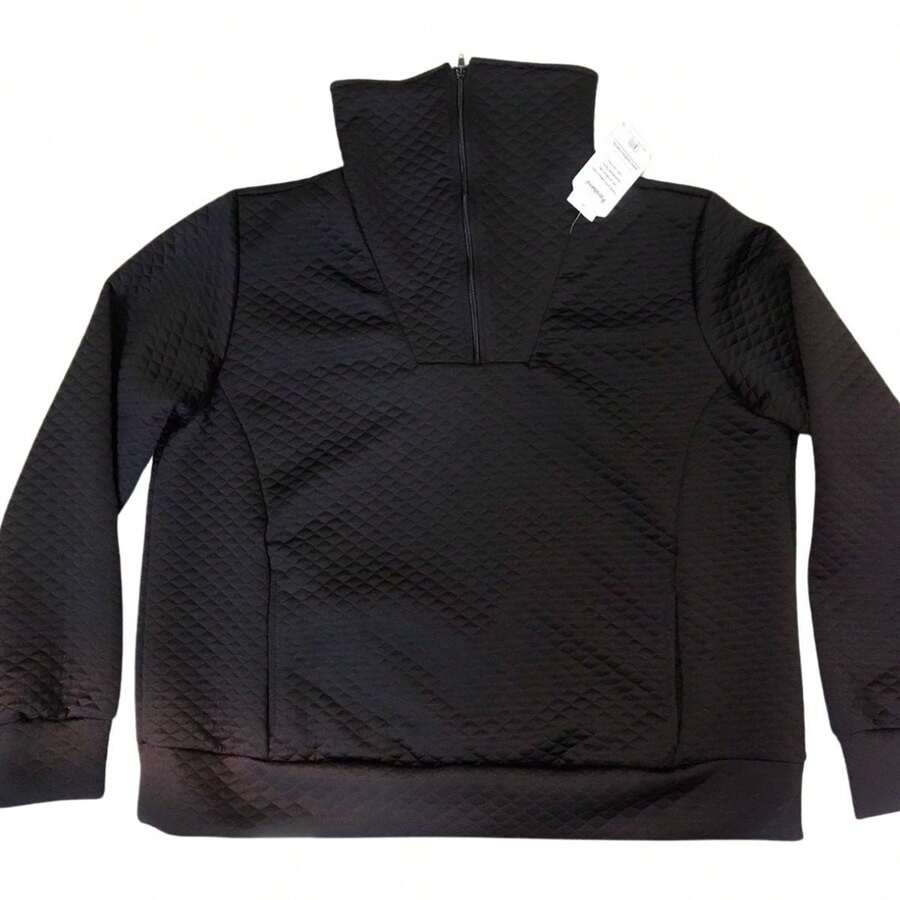 Plus Size Coats - màu đen - Xem 1