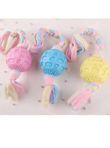 犬用咬咬玩具，三角形、圓形和五角星造型，具有磨牙和耐咬的特性，僅限寵物使用