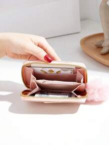 Women's Portable Handbag & Coin Purse For Daily Use - Pink - View 4