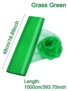 1 件 48x1000 厘米水晶欧根纱薄纱透明面料背景窗帘适用于婚礼生日派对、活动装饰、薄纱新娘礼服 DIY 工艺品服装缝纫背景拱门布、圣诞节 - 多色-48x1000cm - 查看 8