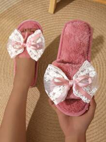 Women Home Slippers - Burgundy - View 5