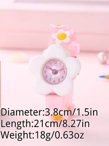 New Cute Flower 3D Cartoon Children's Watch For Students