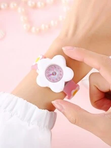 New Cute Flower 3D Cartoon Children's Watch For Students