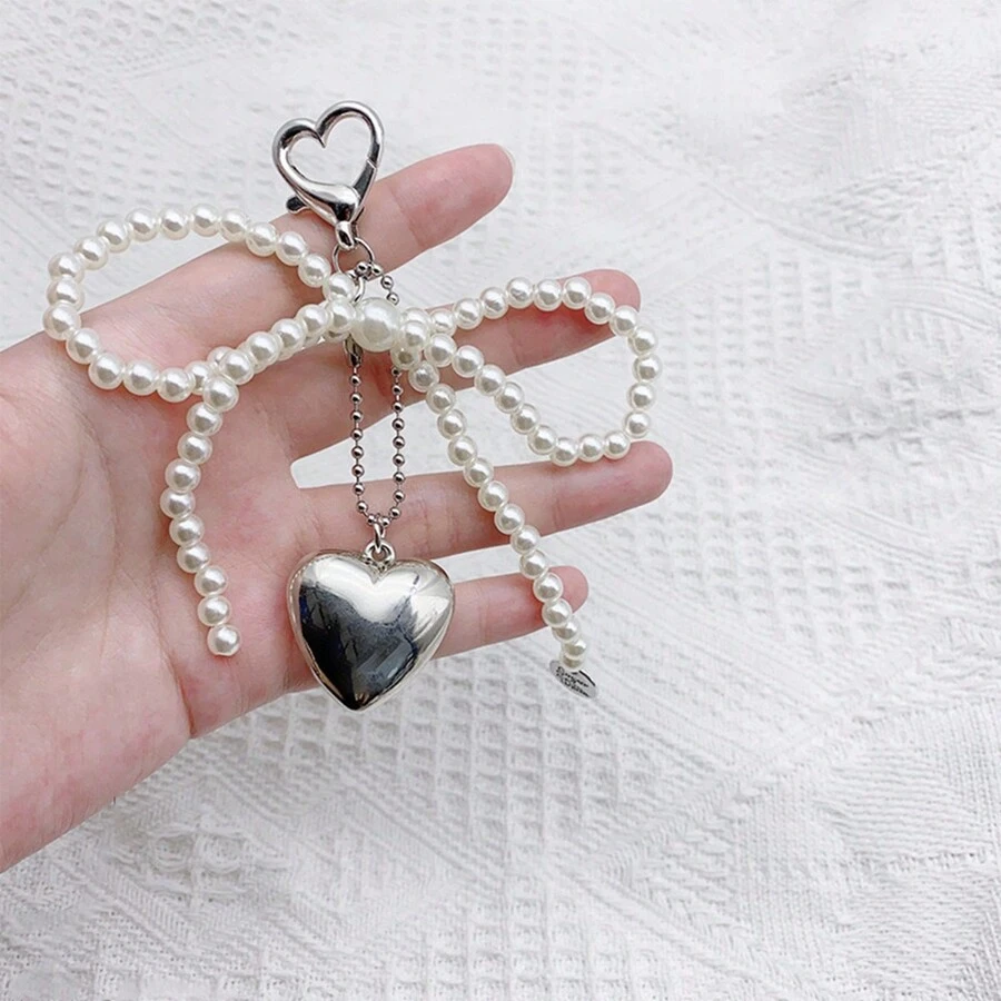 1 dây đeo điện thoại, dây đeo cổ tay đính hạt, dây đeo túi tai nghe, móc khóa xe hơi, mặt dây chuyền hình trái tim trang trí túi điện thoại, mặt dây chuyền máy ảnh, quà tặng ngọt ngào cho phụ nữ và bé gái - Nhiều màu - Xem 1