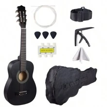 30-Inch Classical Guitar For Beginners. With Bag,Strap,Capo,Pitch Pipe,Picks And Spare Strings. - Multicolor - View 9