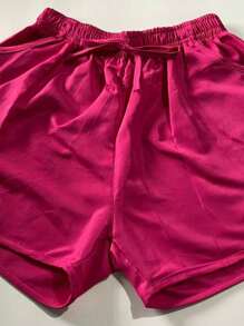 Women Shorts - 粉色 - 查看 4