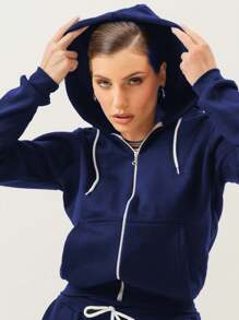 Women Sweatshirts - 藏蓝色 - 查看 4