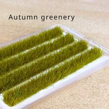 4 Stripes Artificial Grass, Model Grass Tufts Fake Turfs For Patios Static Grass Tufts Grass For Crafts Mini Scene Decor - Multicolor - View 9