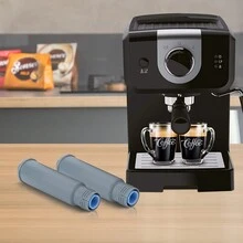 2 piezas de cartuchos de filtro de agua para máquina de café, compatibles con Melitta /Krups F088 F088 01/ TCZ60003 /AEG/Neff/Bosch TCZ6003 XP, EA y talla grande. - Gris Claro - Ver 5