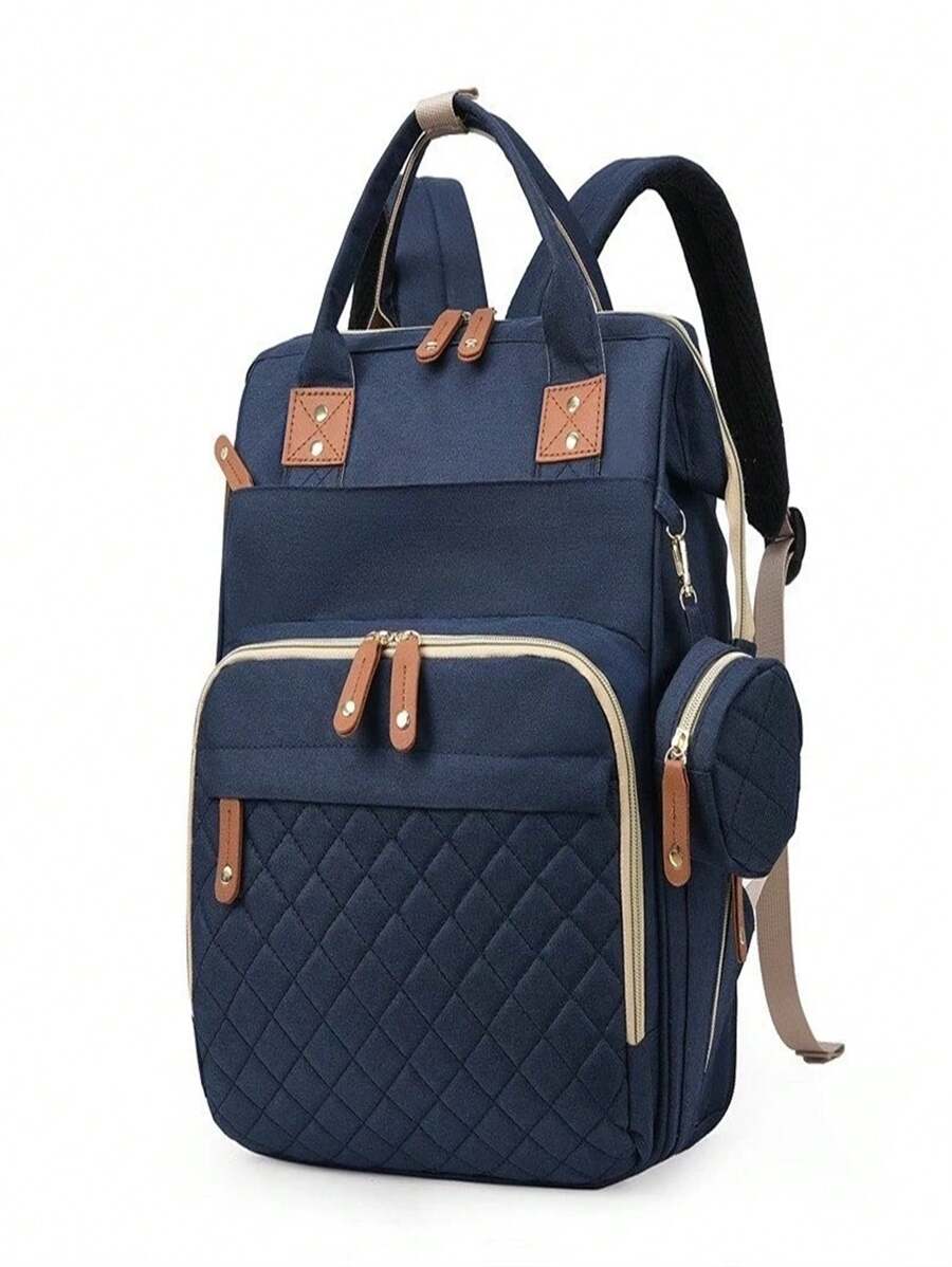 Original Waterproof Maternity Bag Backpack Bottle Holder Diaper Girl Boy - Biru - View 1