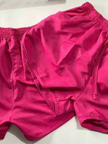 Women Shorts - 粉色 - 查看 3