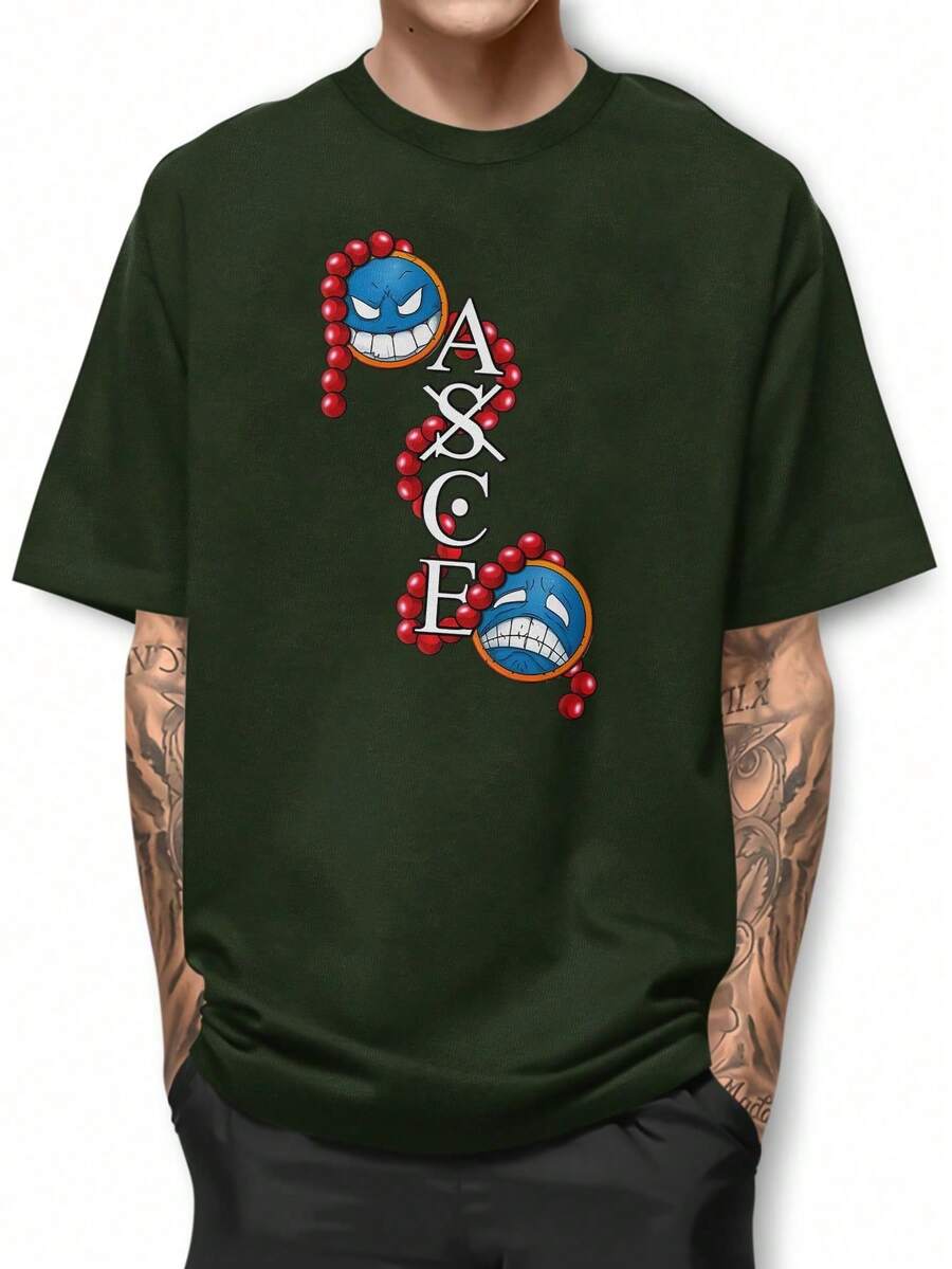 Men T-Shirts - xanh quân đội - Xem 1