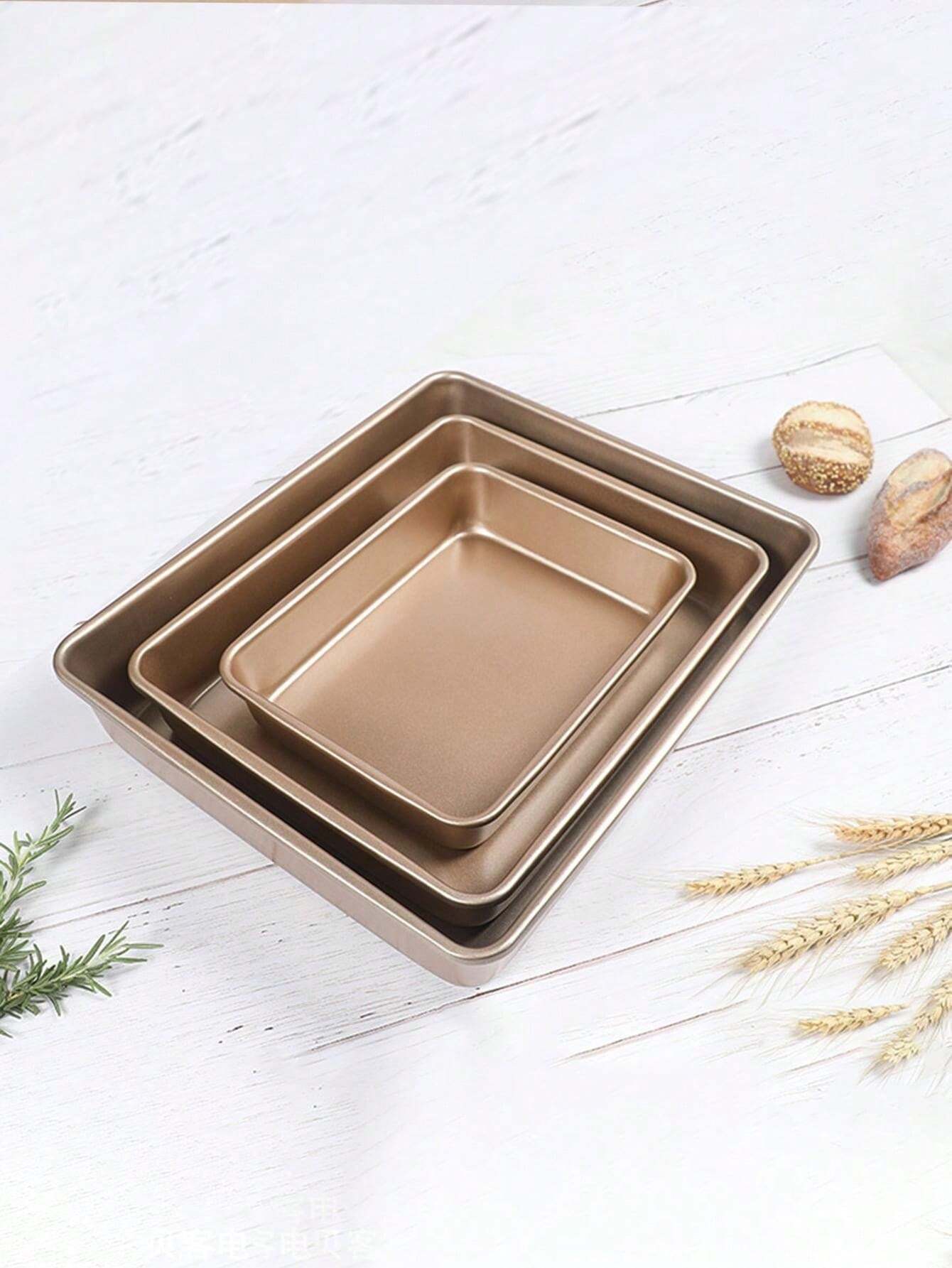 1pc Rectangle NonStick Carbon Steel Baking Tray/Pan For Jelly Rolls