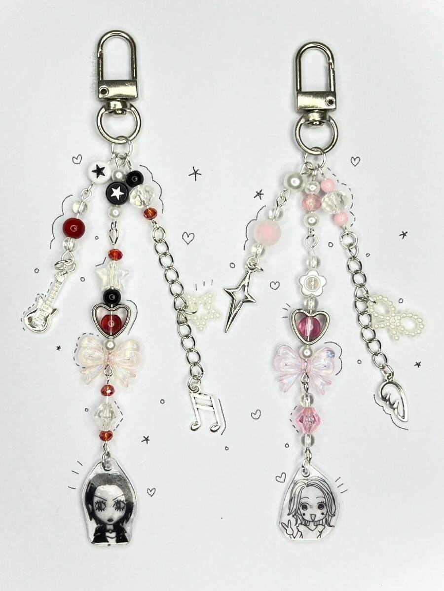 Nana Keychains - Black and White - View 1