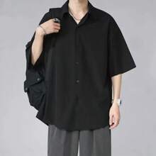 Men Denim Shirts - Black - View 1