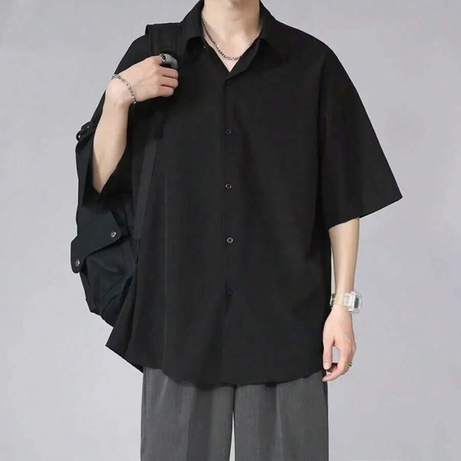 Men Denim Shirts - Black - View 1