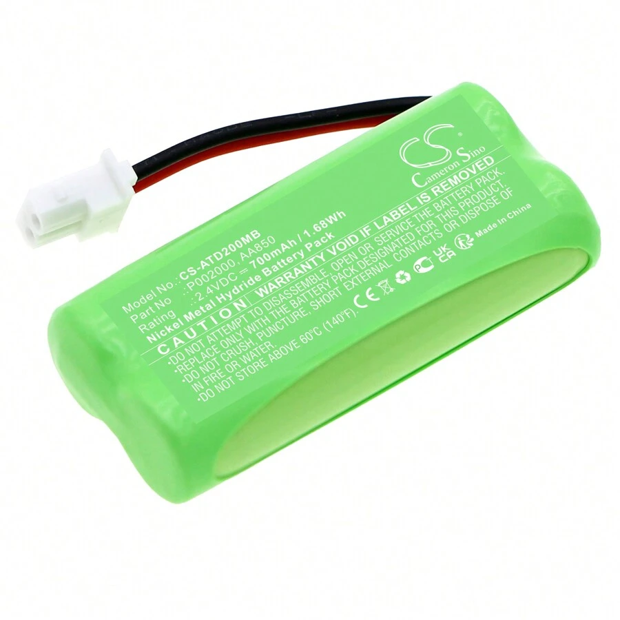 Battery For Alecto DBX-20 AA850 P002000 BabyPhone CS-ATD200MB 2.4v 700mAh 1.68Wh - Blue - View 1