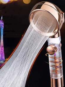 1入組小腰部增壓淋浴噴頭，具有渦輪增壓噴霧，適用於居家淋浴 - 均碼 - 查看 3