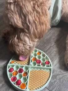 Dog Lick Pad, Anxiety Enrichment Mat - Turquoise - Multicolor - View 3