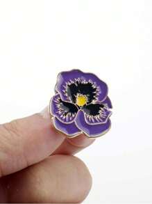 1 件创意紫色花朵胸针装饰配件适合男士情人节、妈妈、母亲、母亲节、礼物 - 霸王花花卉胸針 - 查看 7