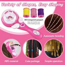 Automatic Braiding Machine For DIY Three-Strand Braids, Hair Braider, Magic Hair Styling Tool (Battery Not Included) - Multicolor - View 6