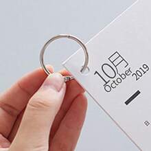 20pcs High Quality Metal Booking Word Card Album Loose-Leaf Ring Stationery Booking Opening With Pin Ring Work, Metal Book Rings Loose Leaf Binder Rings Card Opening Binder Rings File Folder Clasps Back To School