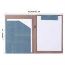 A4 Business Leather Document Folder Manager Portfolio For Contract And Receipt Management,Back To School,School Supplies