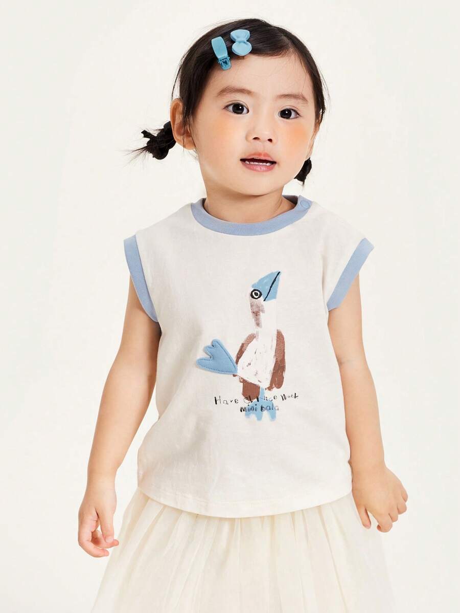 mini bala 年轻女孩中性儿童抗菌背心宝宝凉爽感觉透气轻便背心