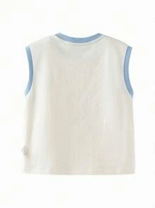 mini bala 年轻女孩中性儿童抗菌背心宝宝凉爽感觉透气轻便背心