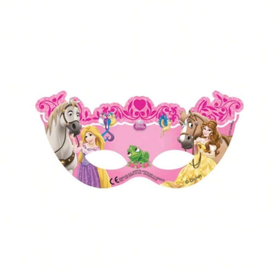 Disney Princess Sweet Daydreaming Paper Party Mask (Pack Of 6) (Pink) - Pink - View 1